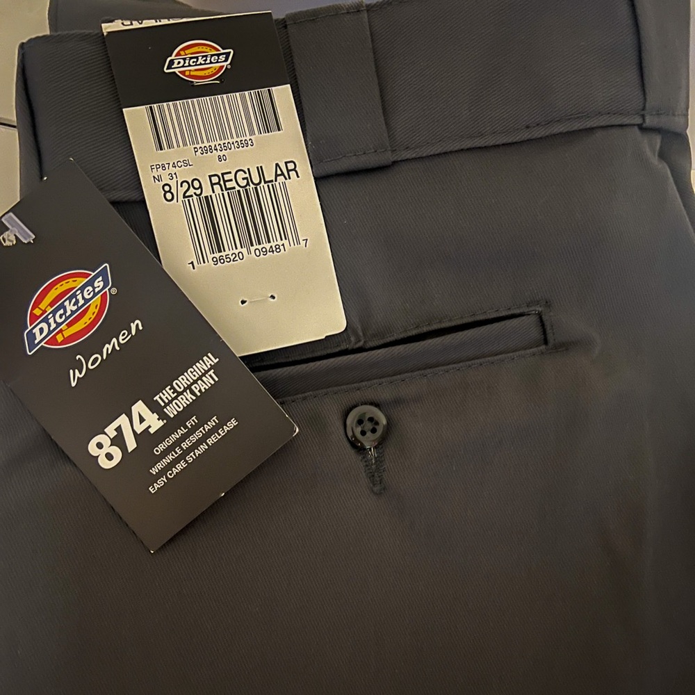 Brand new with tags:  NWT Dickies Women’s 874® Work Pants (charcoal)